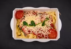 Лингвини с горбушей