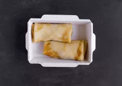Рисовый блинчик с яблоками
