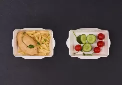Куриные рубленые котлетки с пенне