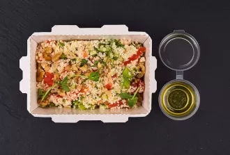 Табуле из кус-куса с фундуком