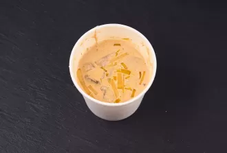 Том ям с креветками и рисом