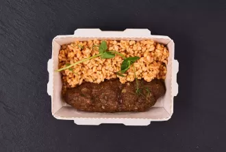 Люля-кебаб с томатным булгуром