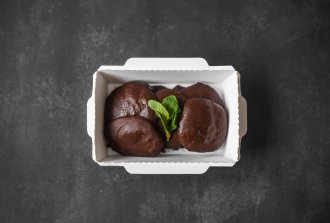 Шоколадные панкейки с яблоком