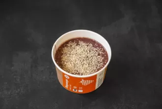 Черничный боул на миндальным молоком