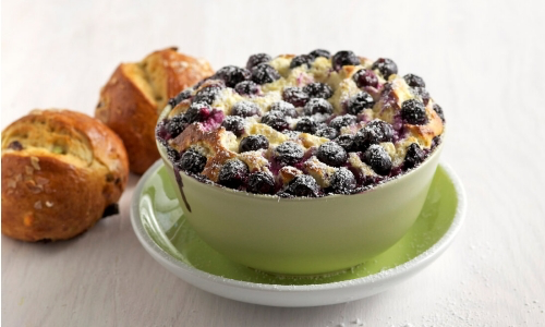 Творожное суфле с ягодами